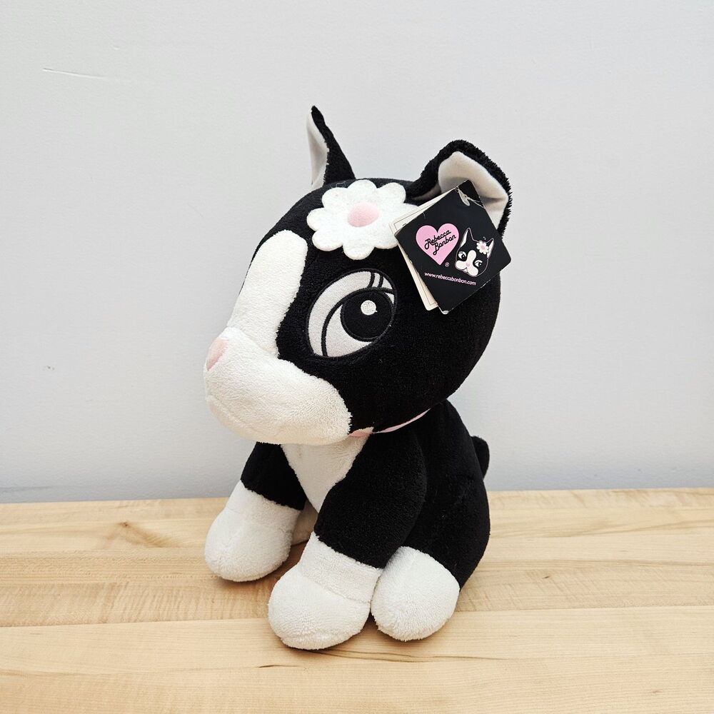 Rebecca BonBon Hello Kitty Sanrio Plush Boston Terrier Stuffie Stuffed Toy